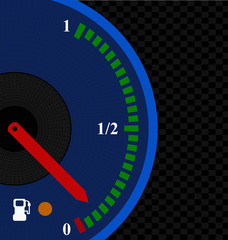 Naklejka premium gasolilna indicator