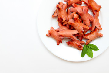 grilled sausage with basil