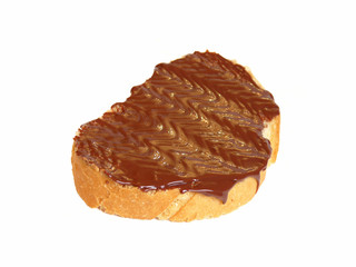 Sandwich with a chocolate cheese