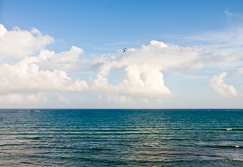 Cloud Formations Over Calm Sea