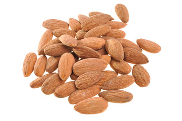 almond on a white background