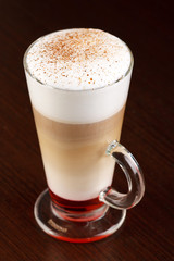 Coffee Latte in a glass