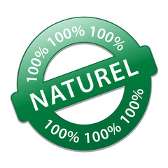 Tampon vert "100% NATUREL" (&eacute;cologique biologique recyclable)