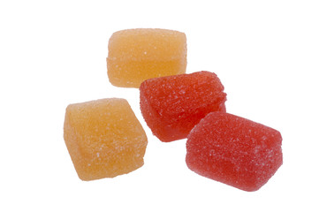 sweet candy on white background