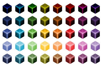 glass cubes
