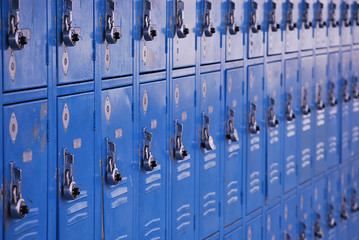 School metal lockers