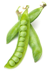 Fresh green peas