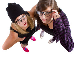 Young trendy teenagers