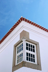 Typical corner window in a old building