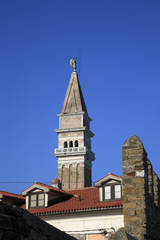 pirano slovenia campanile torre