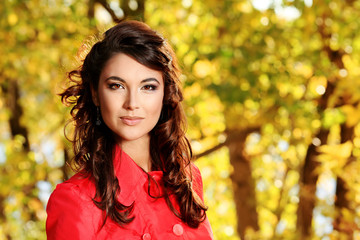 Fototapeta premium girl in a forest