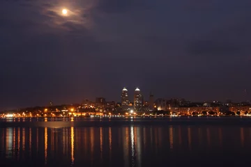 Photo sur Plexiglas Night city
