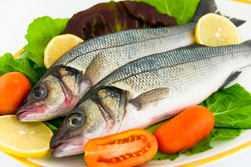 Fresh sea bass
