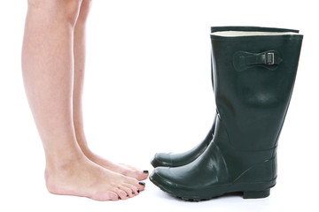 Wellington Boots. Model Released