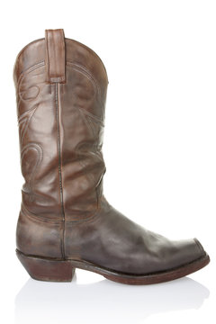 cowboy boot with clipping path