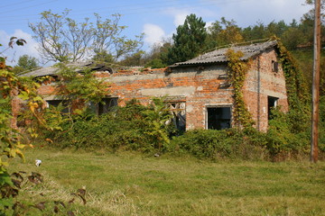 demolished house