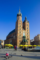 Fototapeta na wymiar Kościół Mariacki - Kraków - Polska