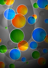 Beautiful abstract background with multicolored circles - eps 10