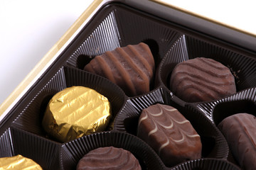 Delicious chocolate pralines