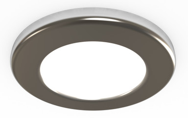 Ceiling light, clipping path included, 3d illustration