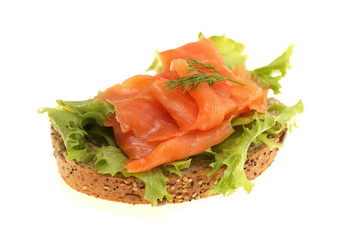 Smoked Salmon Open Sandwich