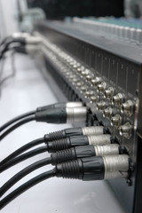 Obraz premium Connector signal sound mixer
