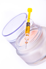 botox cream with syringe
