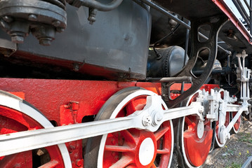 Vintage steam locomotive