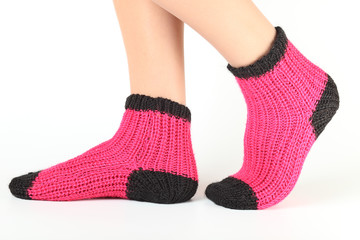 woollen socks.