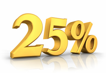 Gold Twenty Five Percent