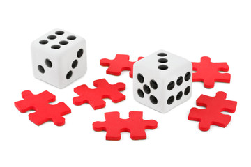 Dices and puzzle