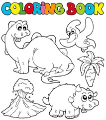 Livre de coloriage avec des dinosaures 2