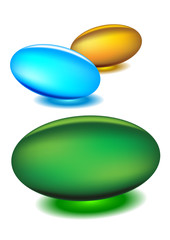 Gel medicine capsules - vector illustrations