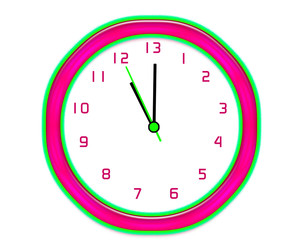 Making extra time clock - isolated