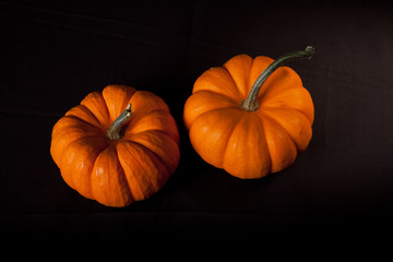 Two small pumpkins