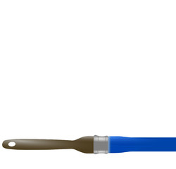 pinceau et peinture bleue