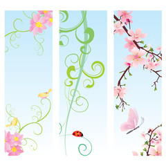 cute vertical spring banners
