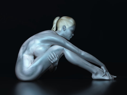 silver body paint