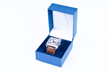 Watch in blue box