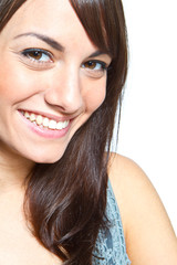 Fototapeta premium smiling beauty with nice skin