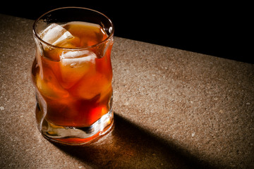 glasses from whiskey