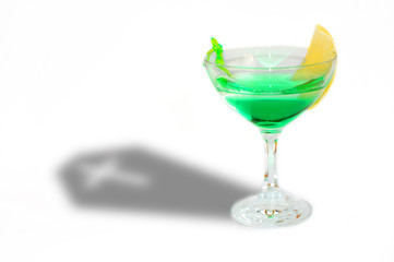 Death cocktail glass