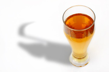 Death shadow from beer