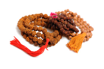 Traditional indian rosary for meditation - mala. isolated - 26733354