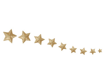 Christmas estrellas doradas fondo blanco