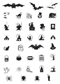 assortimento di icone per Halloween