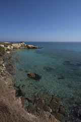 Fototapeta na wymiar View of italian sea