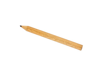 Single pencil isolated on white background