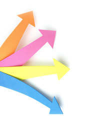 Cuatro flechas indicadoras