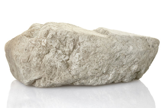 Fototapeta single rock stone with clipping path
